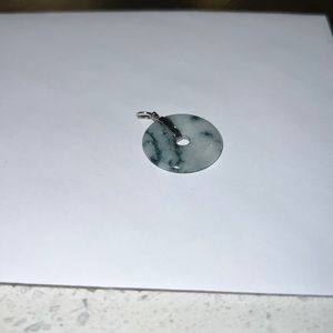 Authentic Jade green Donut Pendant